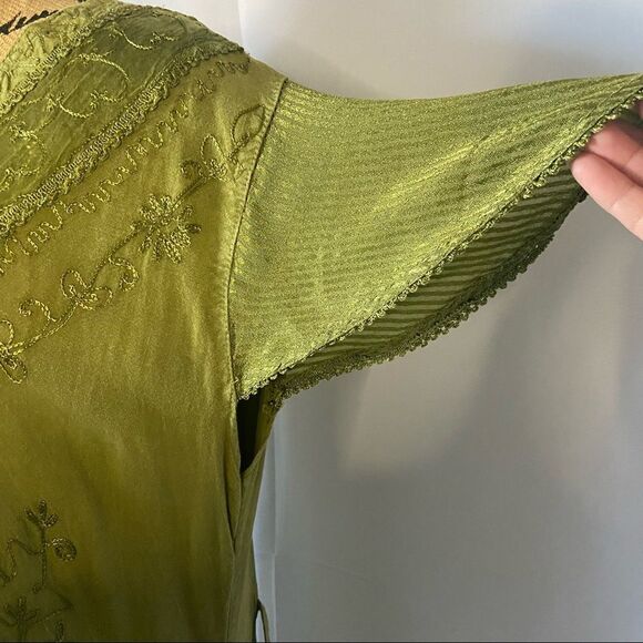 100% VISCOSE Made in India Tunic Lace Uo Dress Summer Dress - Picture 7 of 11